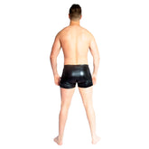 Men's Slash Shorts - Black Wetlook / Silver
